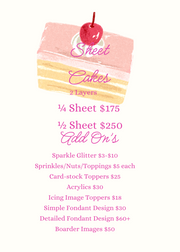 Sheet Cakes