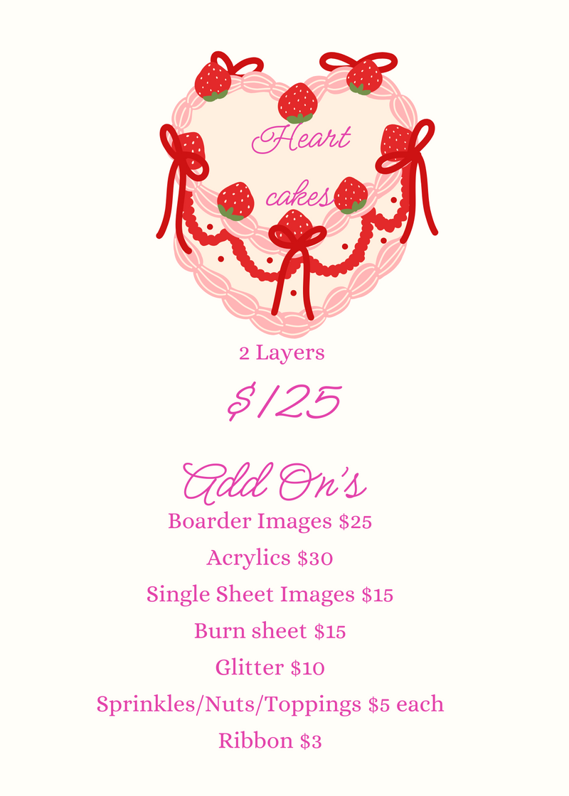 Pricing sheet
