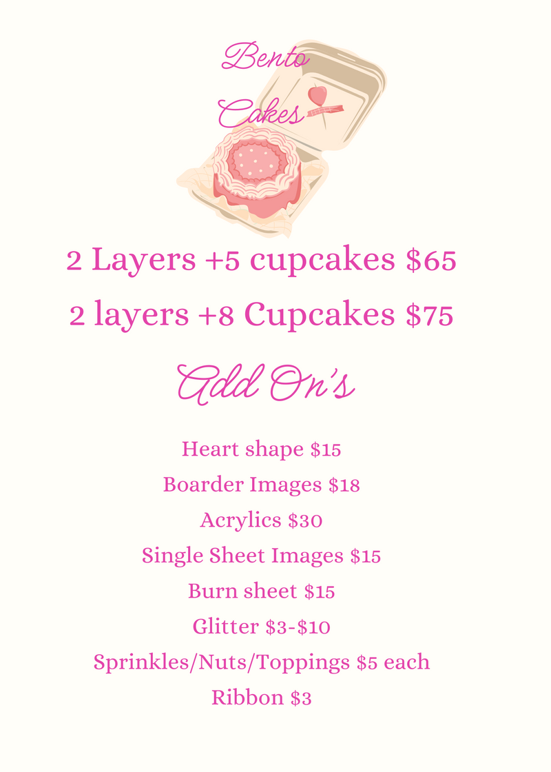 Pricing sheet