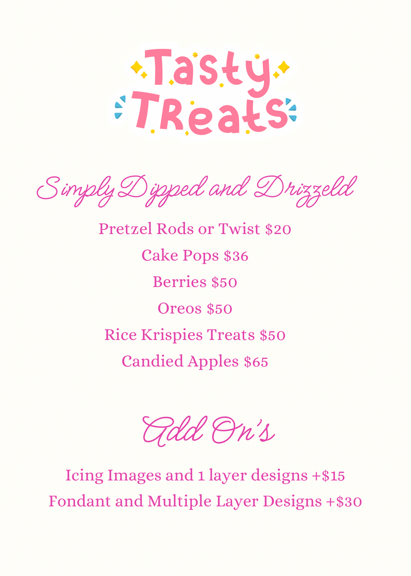 Pricing sheet